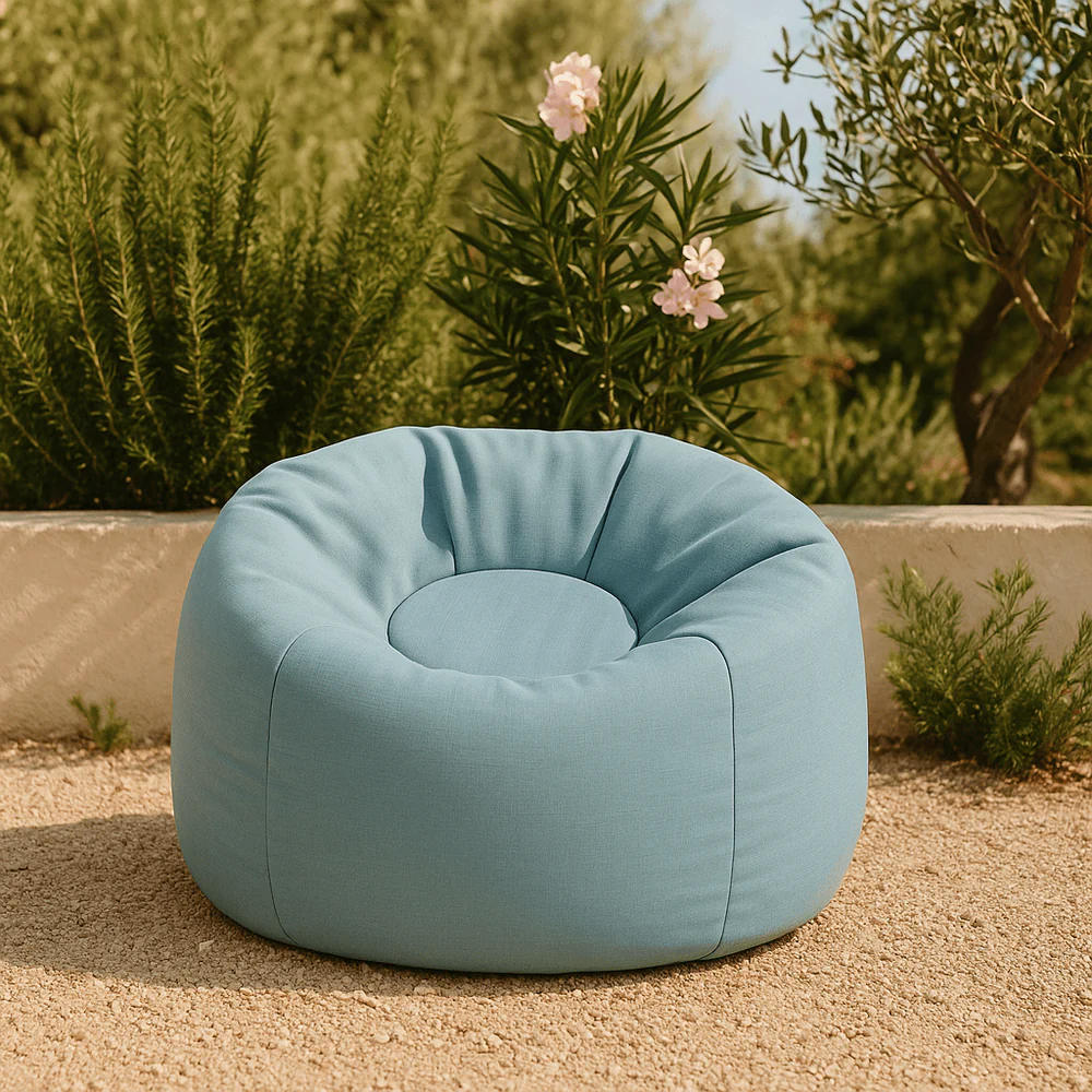 Puf Premium Copii MeowBaby® Floreo Drift Dlay Taupe – Bean Bag Indoor & Outdoor pentru Relaxare și Joacă [2]