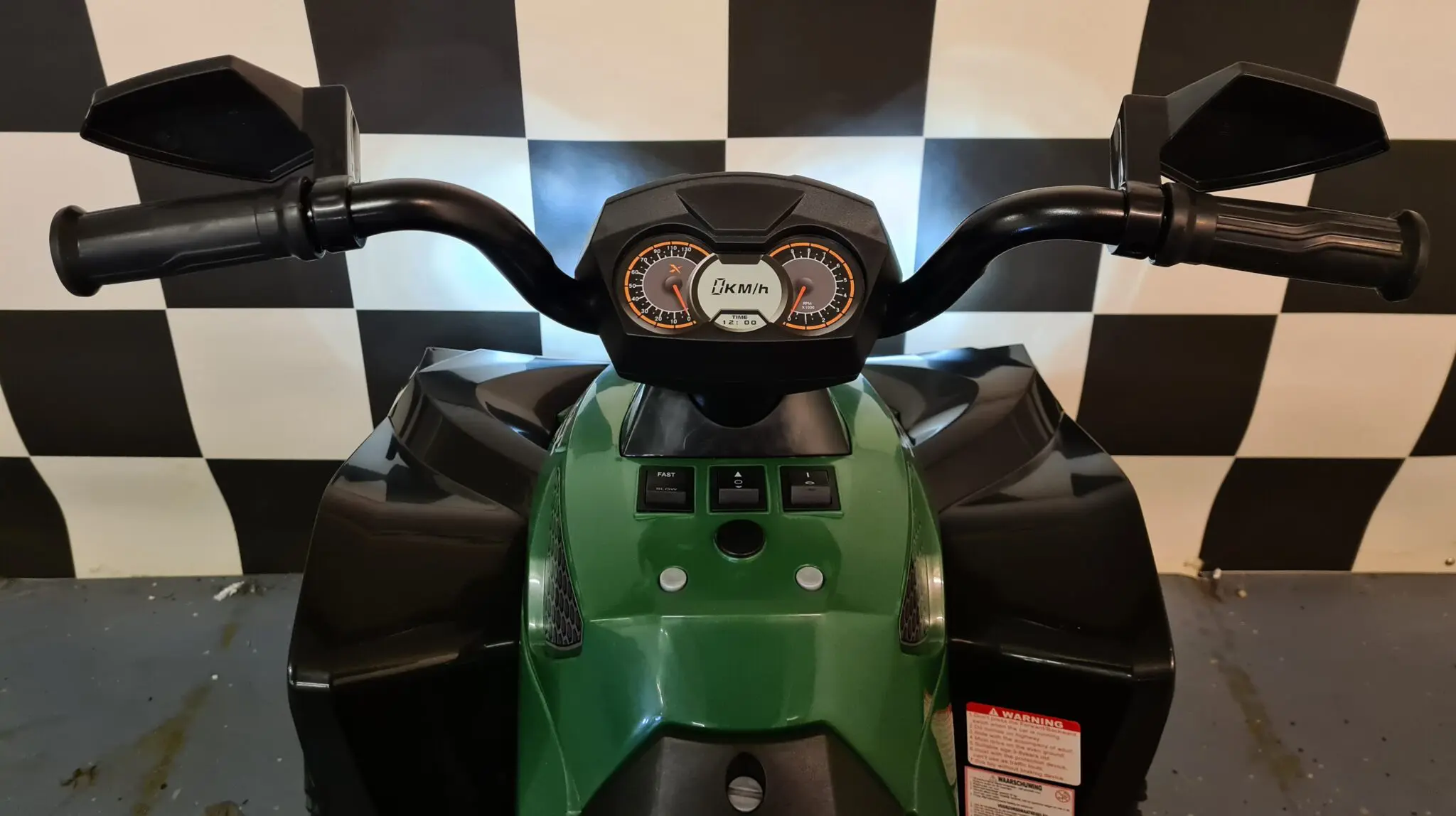 Quad Electric Copii Phyton 12V, Camuflaj, 2 Motoare 35W, 2 Viteze 3-6km/h, Lumini Față, 3-5 ani [10]