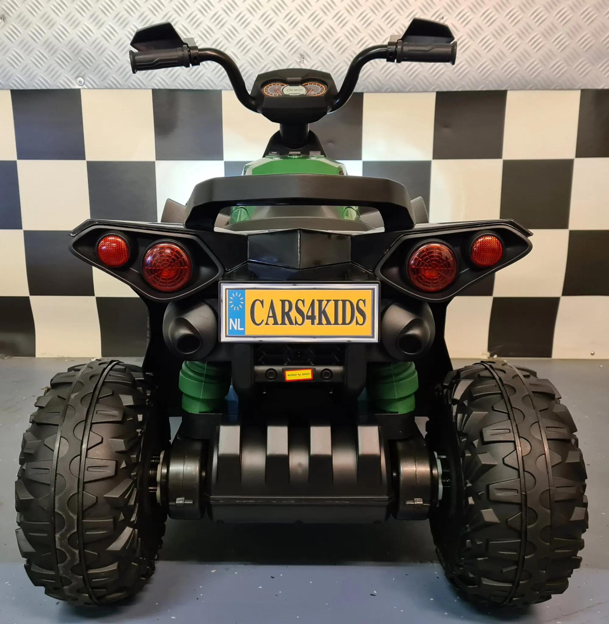 Quad Electric Copii Phyton 12V, Camuflaj, 2 Motoare 35W, 2 Viteze 3-6km/h, Lumini Față, 3-5 ani [9]