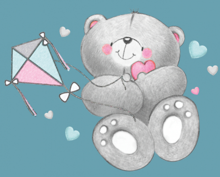 Reductor toaleta copii, antiderapant, colac integrat moale si manere, Bear Alb, Maltex Baby [3]