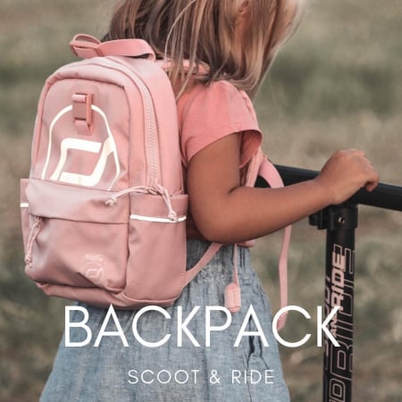 Rucsac multifunctional pentru copii, rucsac de mana, spate sau atasabil la trotineta - Rose, 1-5 ani, 9L [2]