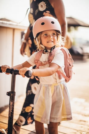 Rucsac multifunctional pentru copii, rucsac de mana, spate sau atasabil la trotineta - Rose, 1-5 ani, 9L [5]