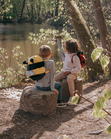 Rucsac copii Wild & Soft Albină – rucsac pluș premium cu bretele reglabile [6]