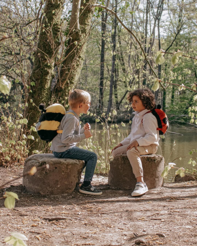 Rucsac copii Wild & Soft Albină – rucsac pluș premium cu bretele reglabile [9]