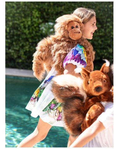 Rucsac copii Wild & Soft Maimuta – rucsac pluș premium cu bretele reglabile [3]