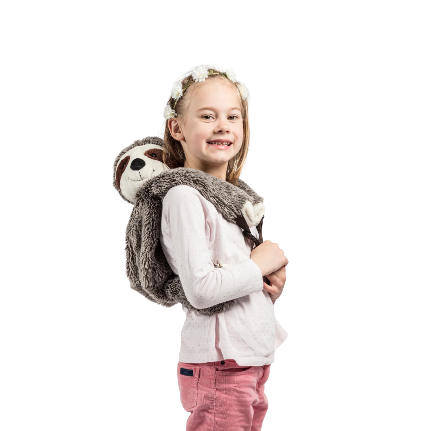 Rucsacuri - Rucsac copii Wild & Soft Leneș – rucsac pluș premium cu bretele reglabile