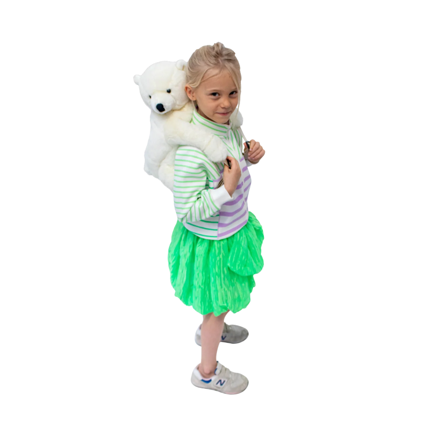 Rucsac copii Wild & Soft Urs Polar – rucsac pluș premium cu bretele reglabile [1]