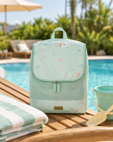 Rucsac pentru Plajă și Piscină Saro Jellyfish, Anti-Nisip, Uscare Rapidă, cu Plasă și Bretele Reglabile, Căptușite [1]