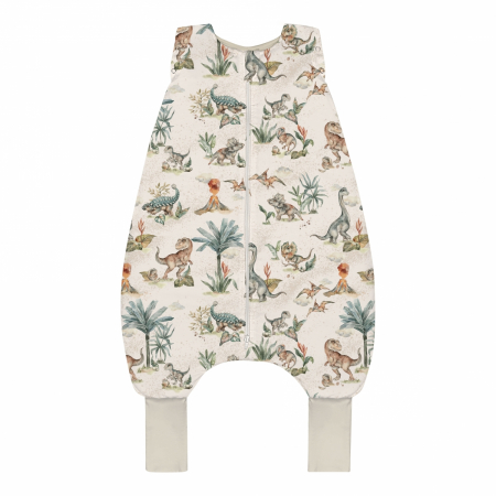 Lenjerii si huse patut - Sac de dormit cu picioare, bumbac 1 Tog,  World of dinosaurs, marimea S, 86/92/98, 12-36 luni - BabySteps