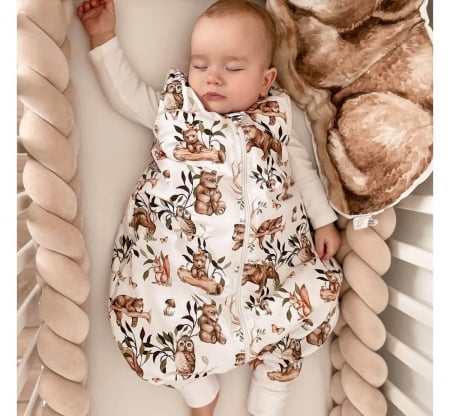 Sac de dormit cu picioare, bumbac 1 Tog, Eucalipt, S, 1-3 ani [1]