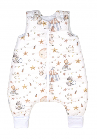 Sistem infasat si sac de dormit - Sac de dormit cu picioare, bumbac de vara, 1 Tog, Circ, S, 6-24 luni