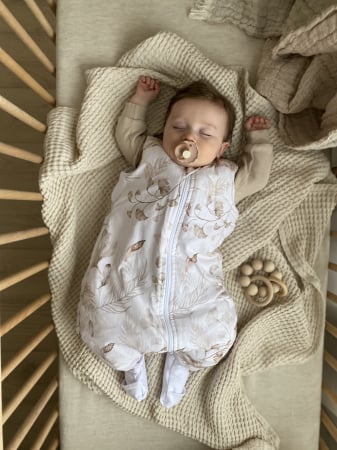 Sac de dormit cu picioare, bumbac cu umplutura 2.5 Tog, tot parcusul anului, Nature, marimea S, 1-2 ani - BabySteps [20]