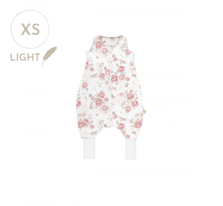 Oktató játékok - Sac de dormit cu picioare, bumbac 0.5 Tog, Light Peony Dreamland, XS, 6-18 luni