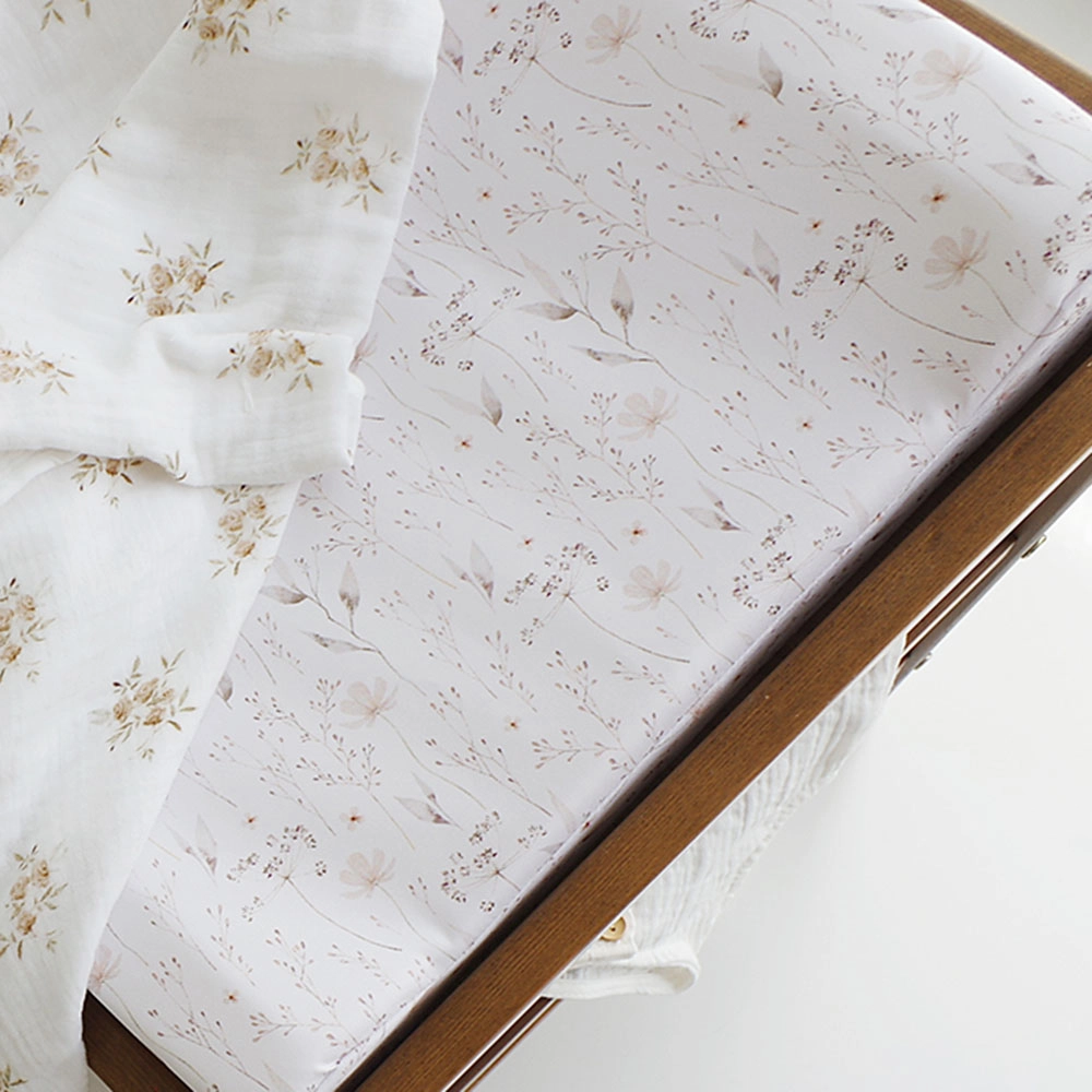 Comode si mese de infasat - Saltea din spuma pentru masa de infasat din lemn, atasabila la patut bebe, 120x60 si 140x70 cm, impermeabila cu margini de protectie, 72x47 cm Lunca by Woodies