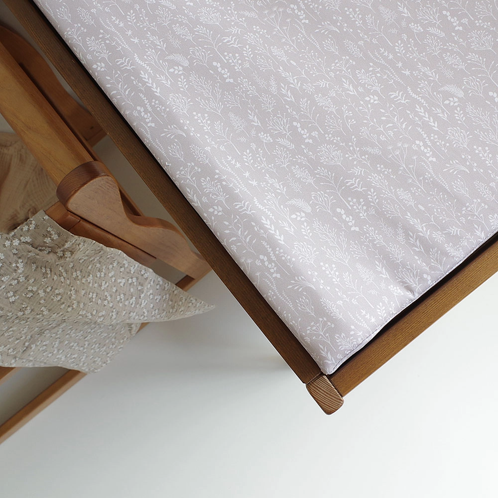 Comode si mese de infasat - Saltea din spuma pentru masa de infasat din lemn, impermeabila cu margini de protectie, 70x40 cm Boho Dark by Woodies