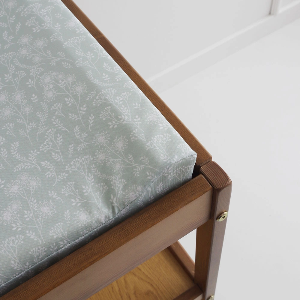 Comode si mese de infasat - Saltea din spuma pentru masa de infasat din lemn, impermeabila cu margini de protectie, 70x40 cm Boho by Woodies