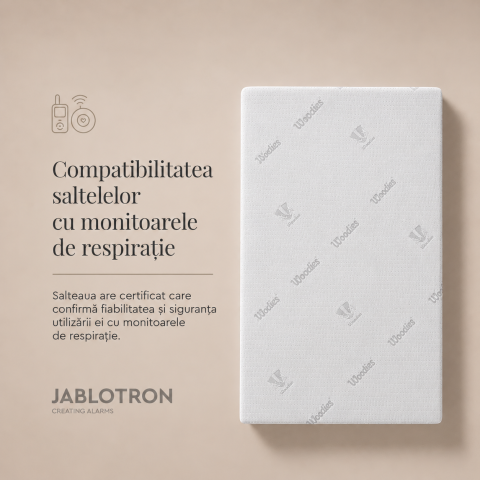 Saltea pentru copii, fata dubla, fermitate diferită, Spuma PUR HR antibacteriană si strat extra de spuma confortabila, Husa 360, Tencel cu fibre de viscoza si ioni de argint antibacteriana, 140x70x10 [6]