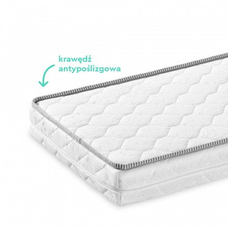Saltea pentru copii, fata dubla, Spuma PUR si Latex, proprietăți antifungice, Husa delicata 3 staturi, echipata cu margine anti-alunecare, 120X60X9 Cm, Premium [2]