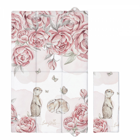 Articole transport - Saltea pliabila, impermeabila pentru igiena in calatorie, 40x60 cm - Peony dreamland