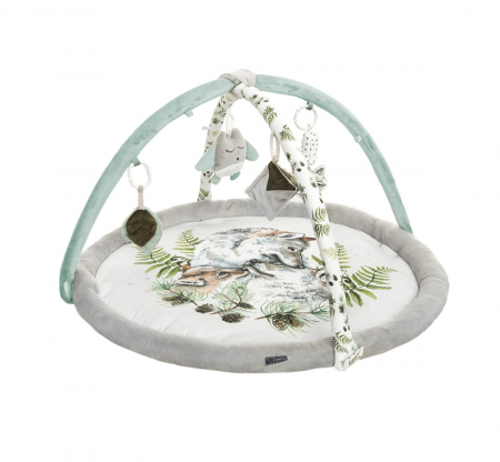 Oktató játékok - Salteluta cu arcada interactiva pentru copii si bebelusi, activitati cu jucarii senzoriale ,   Wolf family