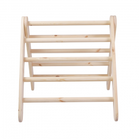 Scara din lemn pentru copii - Triunghi de catarare tip Pikler Montessori, Natural, MeowBaby® [7]