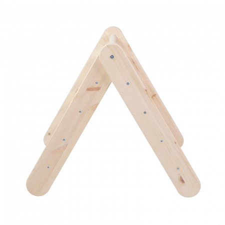 Scara din lemn pentru copii - Triunghi de catarare tip Pikler Montessori, Natural, MeowBaby® [8]
