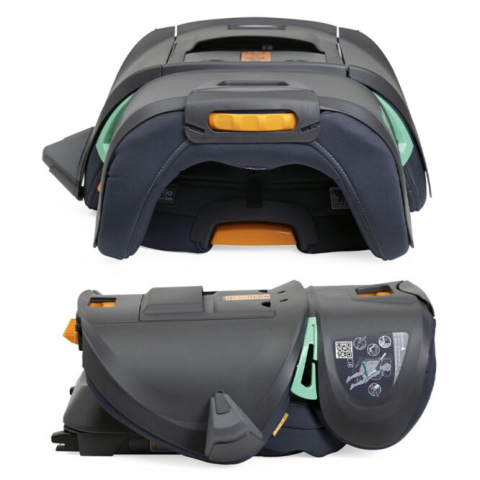 Scaun auto Chicco Fold&Go I-Size Isofix, India Ink (Albastru), 100-150cm, 3-12ani [20]