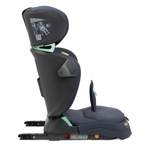 Scaun auto Chicco Fold&Go I-Size Isofix, India Ink (Albastru), 100-150cm, 3-12ani [6]