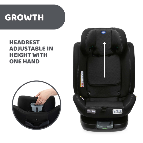 Scaun auto rotativ Chicco Unico EVO i-Size, Black (Negru), de la nastere pana la 12 ani (40-150 cm) [11]