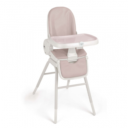 Scaun de Masa 4in1 pentru Bebelusi si Copii, CAM® Original, Înălțime Ajustabila, Varsta 0-14 ani, Pliabil, Centura de Siguranta in 5 Puncte, Depozitare, Rose [1]