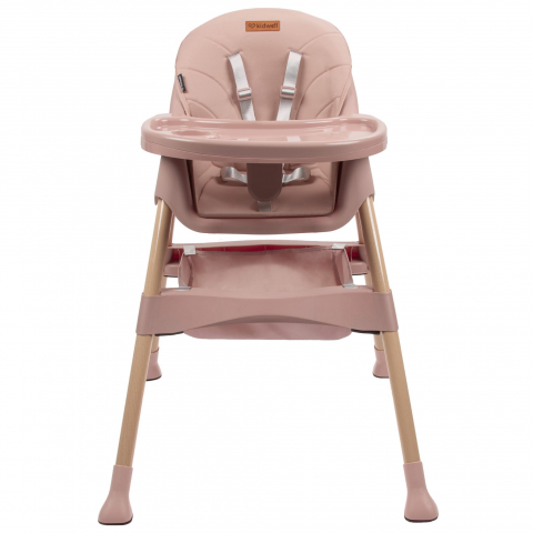 Scaun de Masa 2in1 pentru Bebelusi si Copii, Pliabil, KARIMI, Înălțime Ajustabila, Varsta 0-15 kg, Centura de Siguranta in 5 Puncte, Depozitare [3]