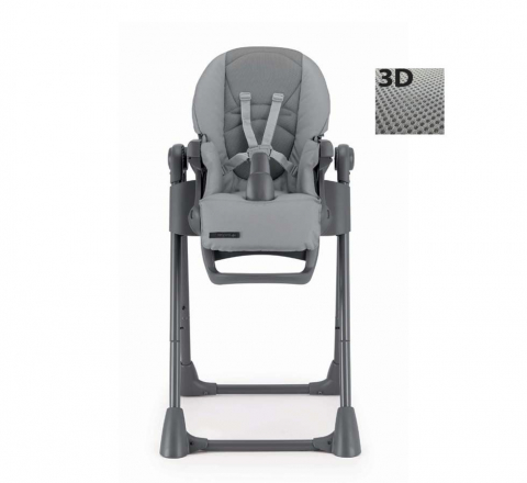 Scaune de masa - Scaun de Masa Multifunctional pentru Bebelusi si Copii, CAM® Pappananna Icon Air, Material mesh respirant 3D, Înălțime Ajustabila, Varsta 6 luni-15 kg, Pliabil, Centura de Siguranta in 5 Puncte, Depoz