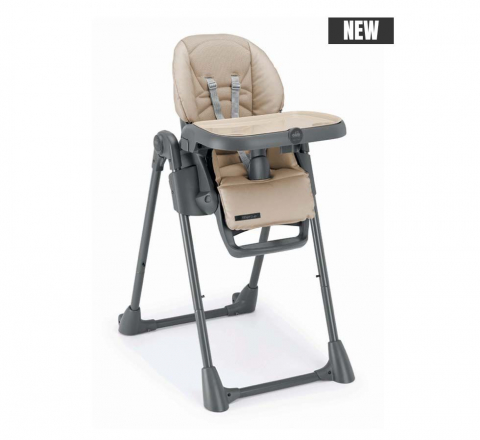 Scaune de masa - Scaun de Masa Multifunctional pentru Bebelusi si Copii, CAM® Pappananna Icon Air, Material mesh respirant 3D, Înălțime Ajustabila, Varsta 6 luni-15 kg, Pliabil, Centura de Siguranta in 5 Puncte, Depoz