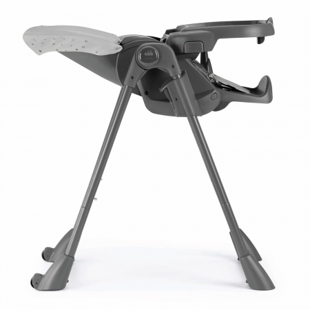 Scaun de Masa Multifunctional pentru Bebelusi si Copii, CAM® Pappananna, Înălțime Ajustabila, Varsta 6-36 luni, Pliabil, Centura de Siguranta in 5 Puncte, Depozitare, Gri [3]