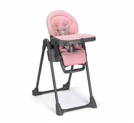 Scaune de masa - Scaun de Masa Multifunctional pentru Bebelusi si Copii, CAM® Pappananna Icon, Înălțime Ajustabila, Varsta 6-36 luni, Pliabil, Centura de Siguranta in 5 Puncte, Depozitare, Rosa