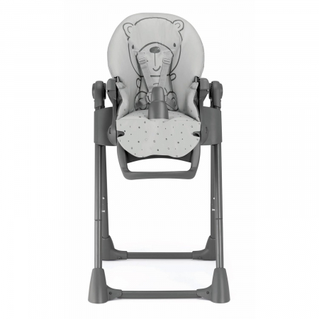 Scaun de Masa Multifunctional pentru Bebelusi si Copii, CAM® Pappananna, Înălțime Ajustabila, Varsta 6-36 luni, Pliabil, Centura de Siguranta in 5 Puncte, Depozitare, Bej [1]