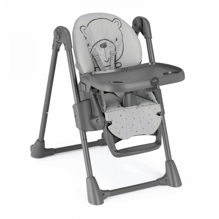 Scaun de Masa Multifunctional pentru Bebelusi si Copii, CAM® Pappananna, Înălțime Ajustabila, Varsta 6-36 luni, Pliabil, Centura de Siguranta in 5 Puncte, Depozitare, Gold [3]