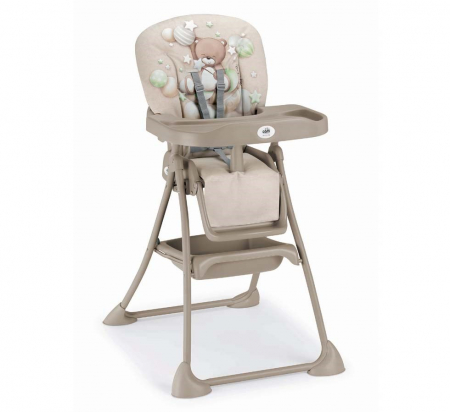 Scaune de masa - Scaun de Masa pentru Bebelusi si Copii, CAM® Mini, Varsta 0-36 luni, Pliabil, Centura de Siguranta in 5 Puncte, Depozitare, Crem