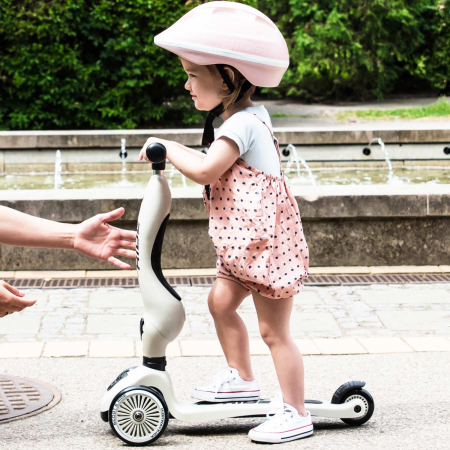 Trotineta copii cu sezut, transformabila 2in1, HighwayKick 1 Ash, 1-5 ani, pana la 50 kg, Scoot & Ride [22]