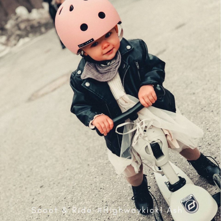 Trotineta copii cu sezut, transformabila 2in1, HighwayKick 1 Ash, 1-5 ani, pana la 50 kg, Scoot & Ride [23]