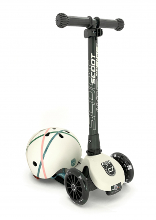 SCOOT AND RIDE - Trotineta HighwayKick 3 Pliabila, 3-6 ani, Ash, roti luminoase [8]