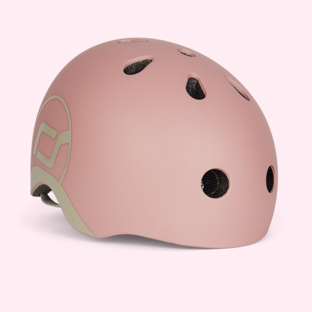 Casca de protectie pentru copii, sistem de reglare magnetic cu led, XXS-S, 45-51 cm, 1 an+, Rose, Scoot & Ride [15]
