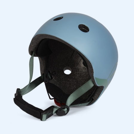 Casca de protectie pentru copii, sistem de reglare magnetic cu led, XXS-S, 45-51 cm, 1 an+, Steel, Scoot & Ride [13]