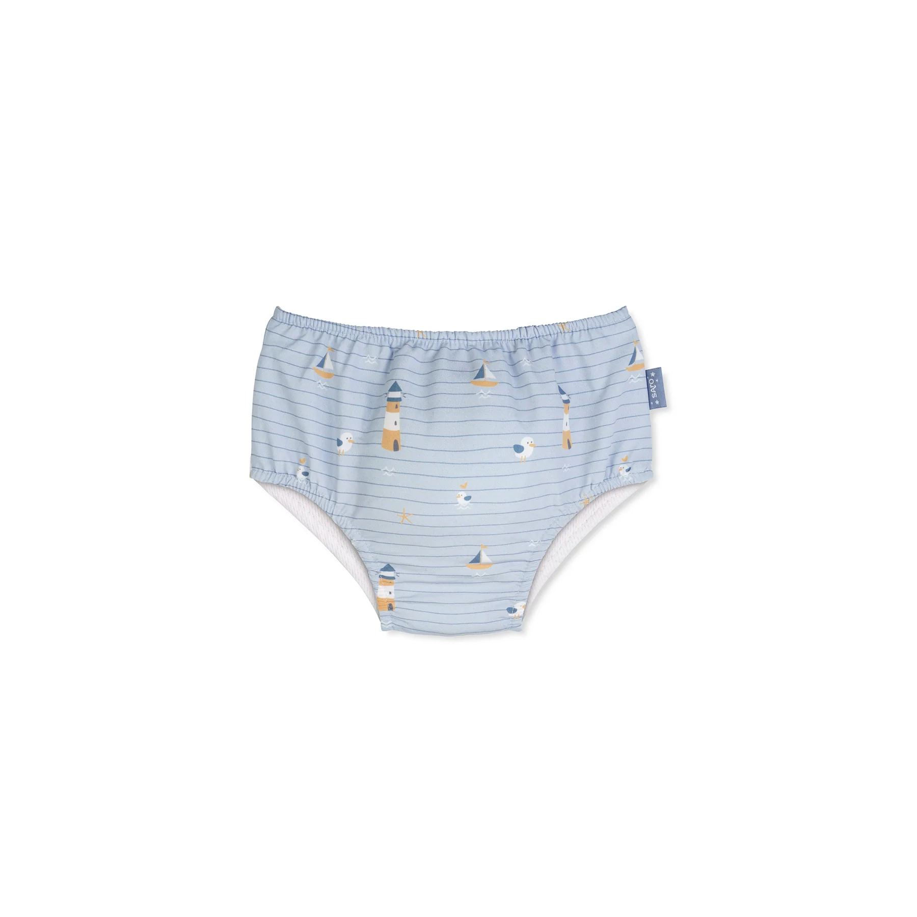 Costum de baie - Scutec de înot pentru bebeluși cu protecție UV UPF 50+, refolosibil, 24-36 luni, Navy Hugs