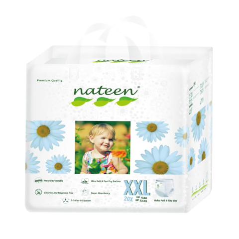 Scutece Pants - Scutece Pants Nateen Premium Nr.6 – 15–25 kg (20 bucăți) | Ultra absorbante & Eco-Friendly