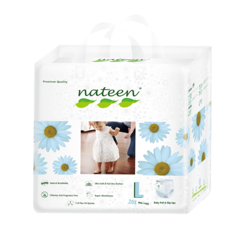 Scutece Pants - Scutece Pants Eco-Friendly Bebeluși Nateen Premium Nr.4 – 9–14 kg (20 buc) | Hipoalergenice & Ultra-Confort