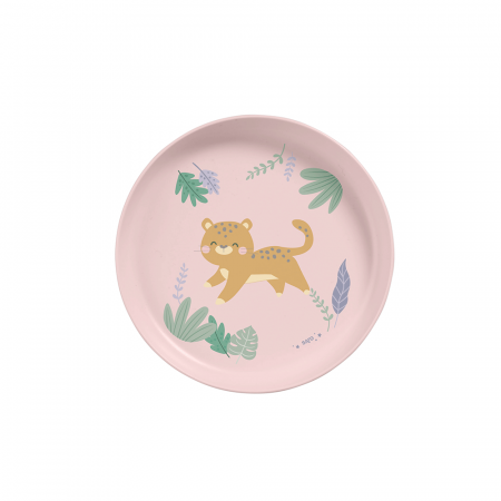 Set complet de masa, 5 piese, cu ventuza, “Jungle Cheetahs” Rose [2]