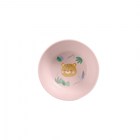 Set complet de masa, 5 piese, cu ventuza, “Jungle Cheetahs” Rose [3]