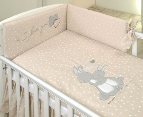 Set complet pentru pătuț – “Dream Bunny Beige” [1]