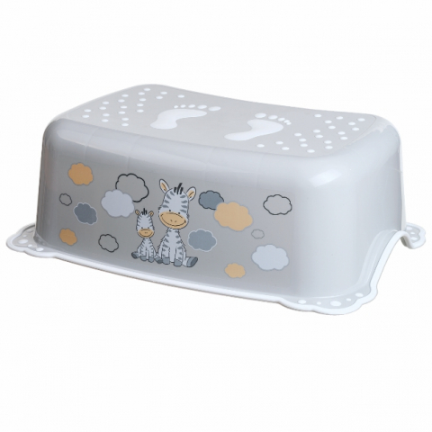 ✨ Set complet Reductor Toaletă  + Înălțător Baie Antiderapant, Zebra Gri– Maltex Baby [2]